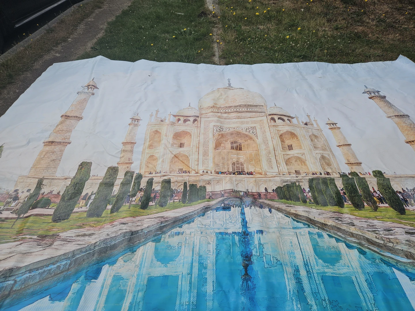 Large Taj Mahal Tapestry - photo 4