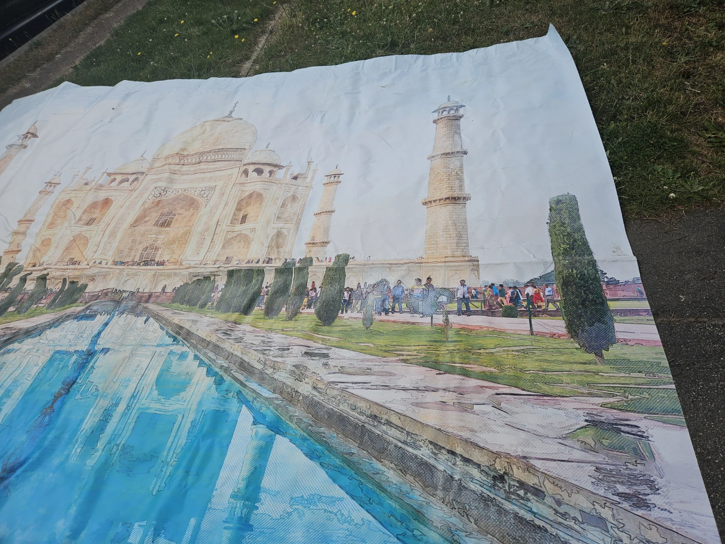 Large Taj Mahal Tapestry - photo 5