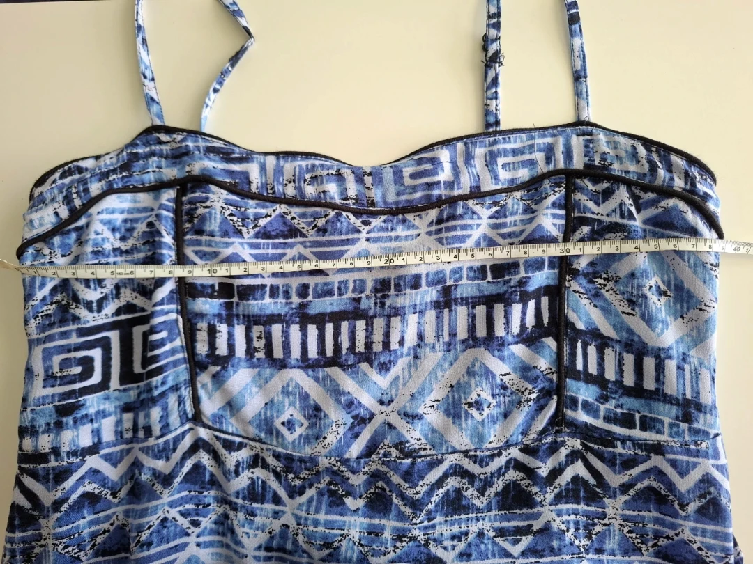 Guilty Maxi Dress - Blue Geometric Print - photo 4
