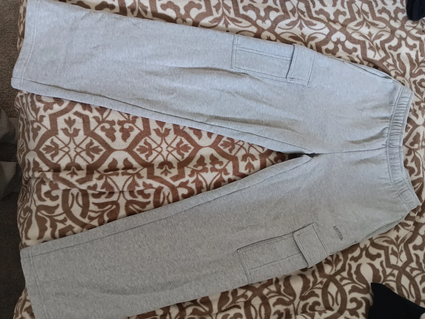 Aritzia Grey Sweatpants with Cargo Pockets