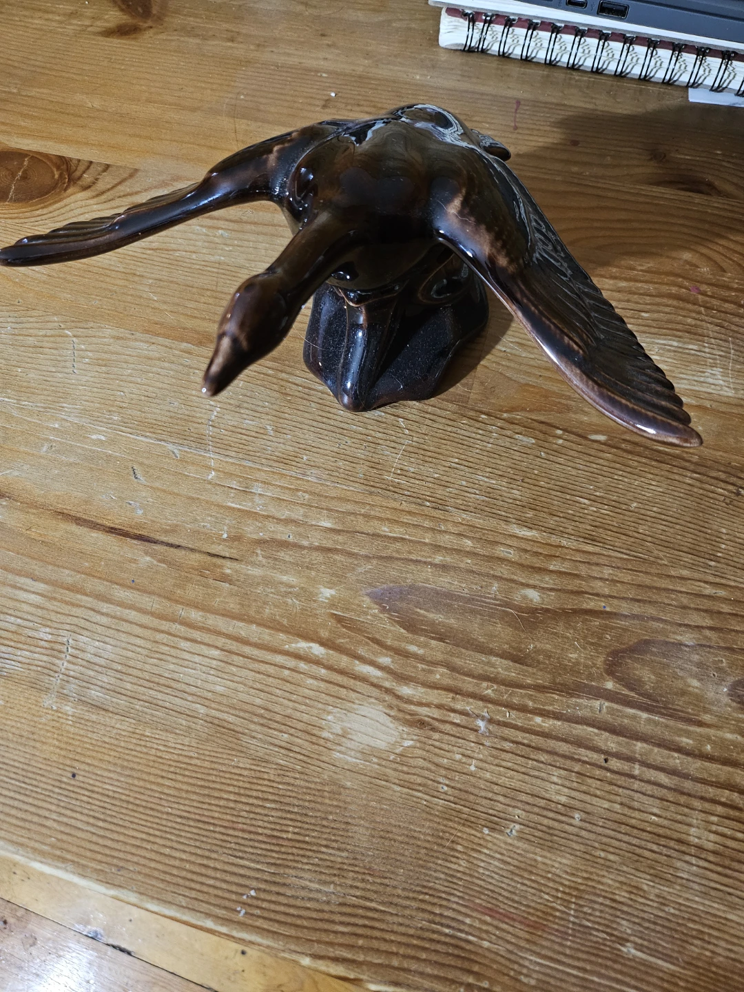 Ceramic Flying Duck Figurine