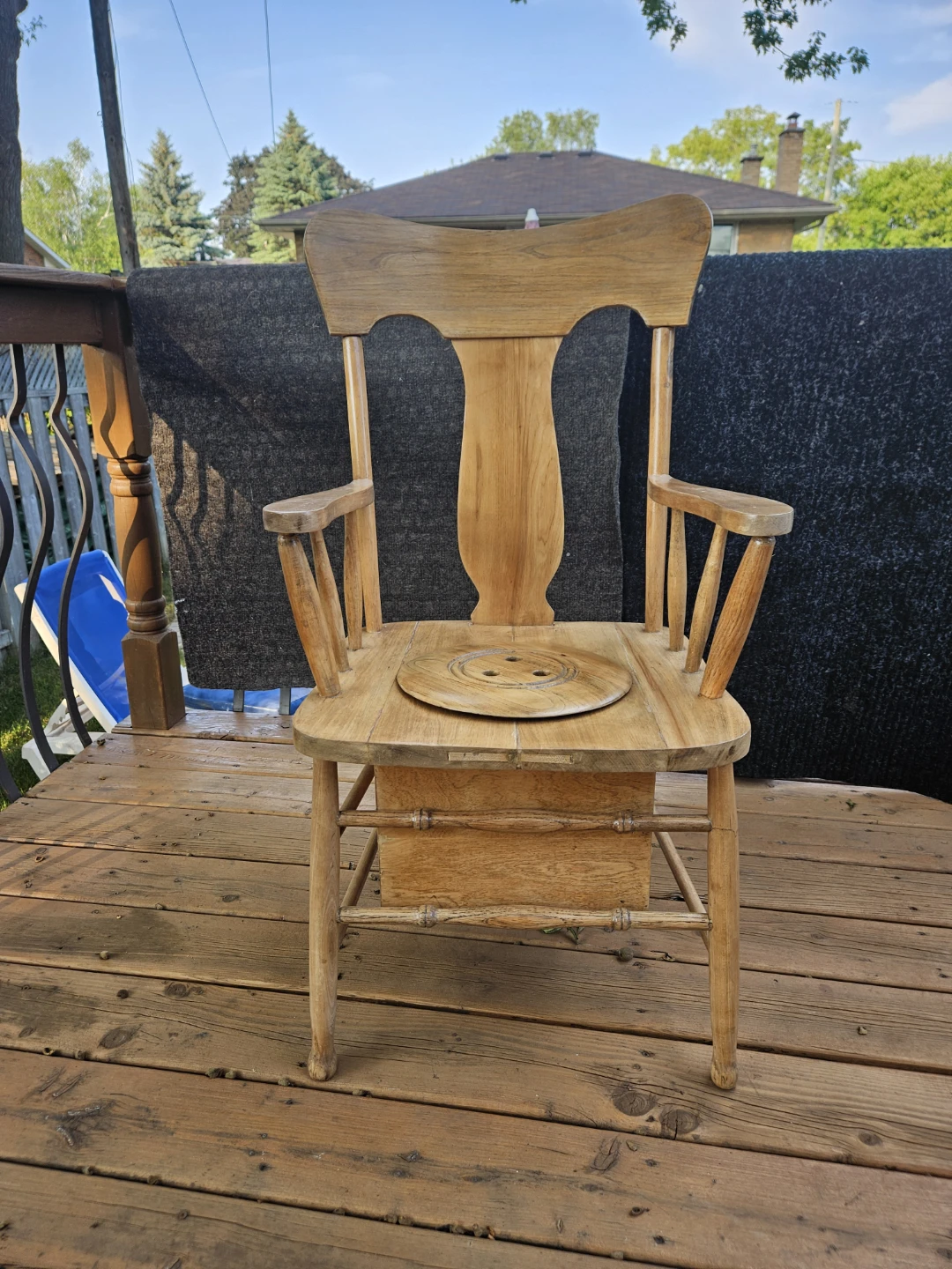 Antique honey pot or potty chair