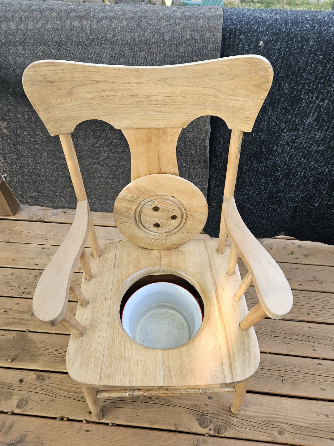 Antique honey pot or potty chair - photo 3