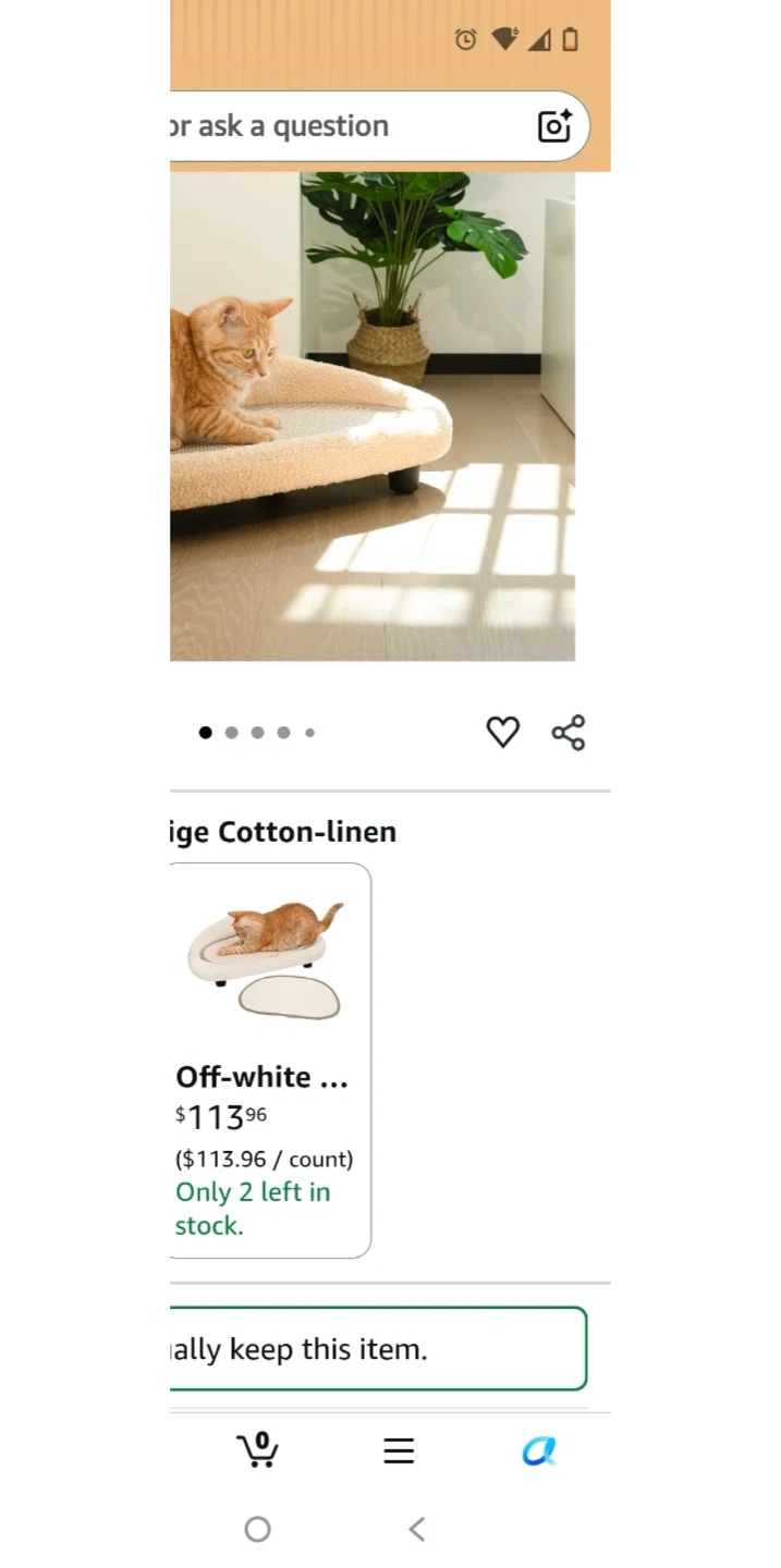 Cat Scratching Post Lounger with Refill Pad - photo 4