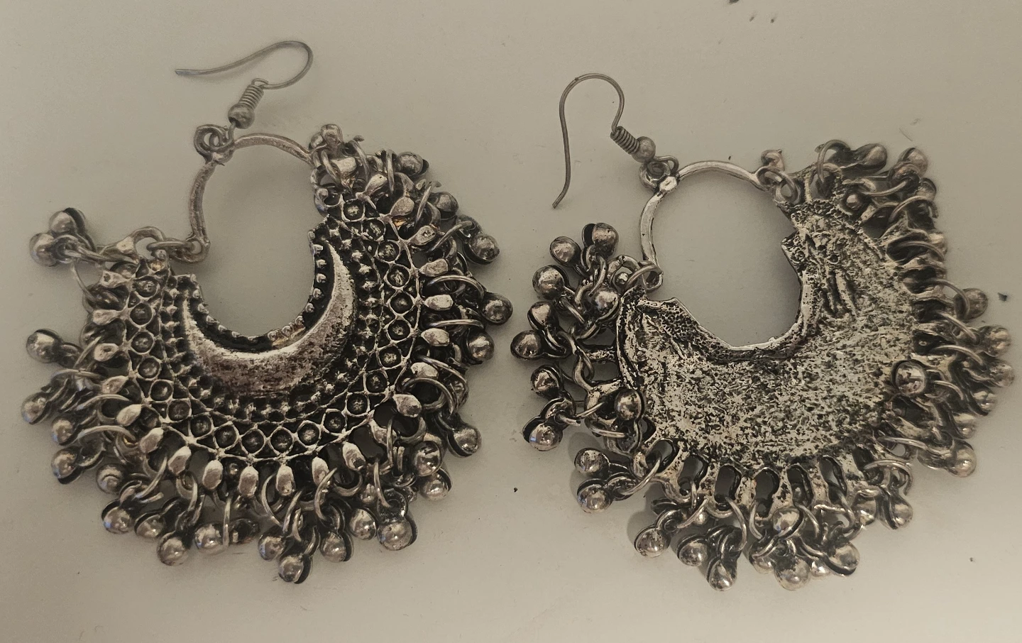 Silver Tone Chandelier Earrings