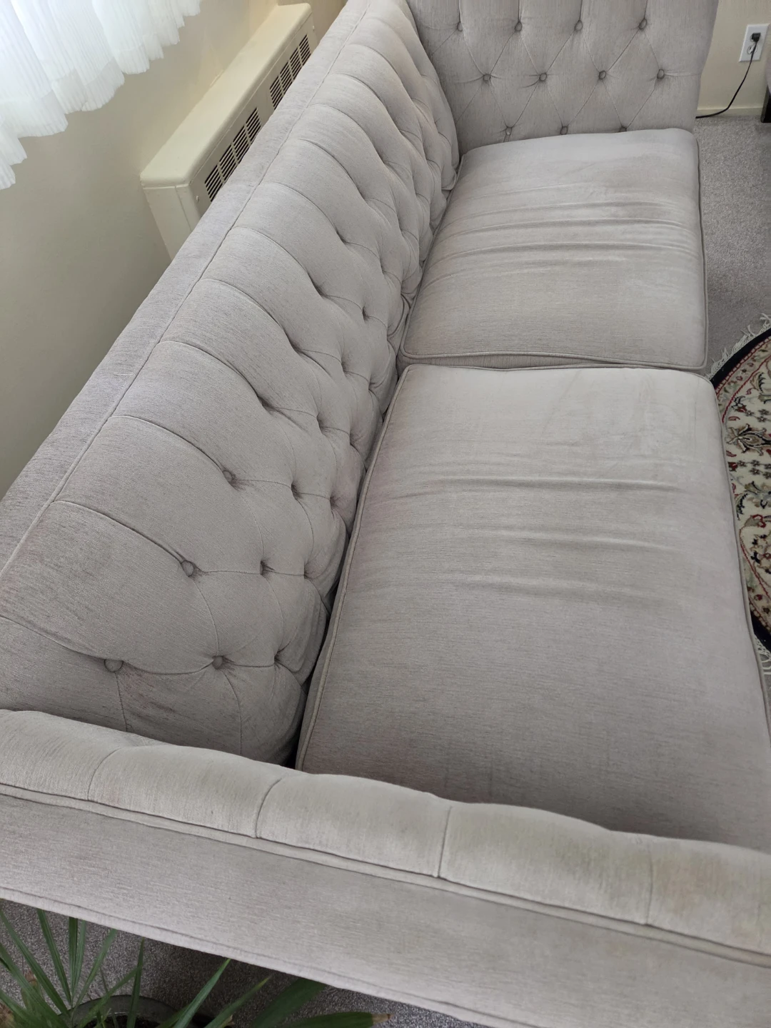 Tufted Sofa - Light Beige