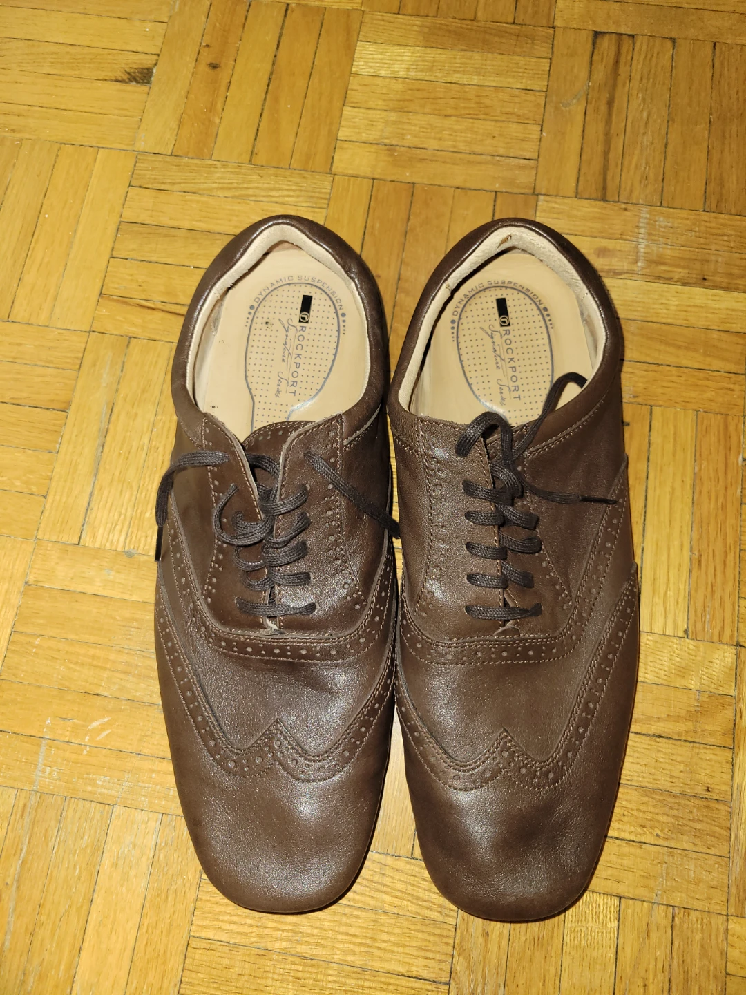 Rockport Brown Leather Wingtip Oxford Shoes