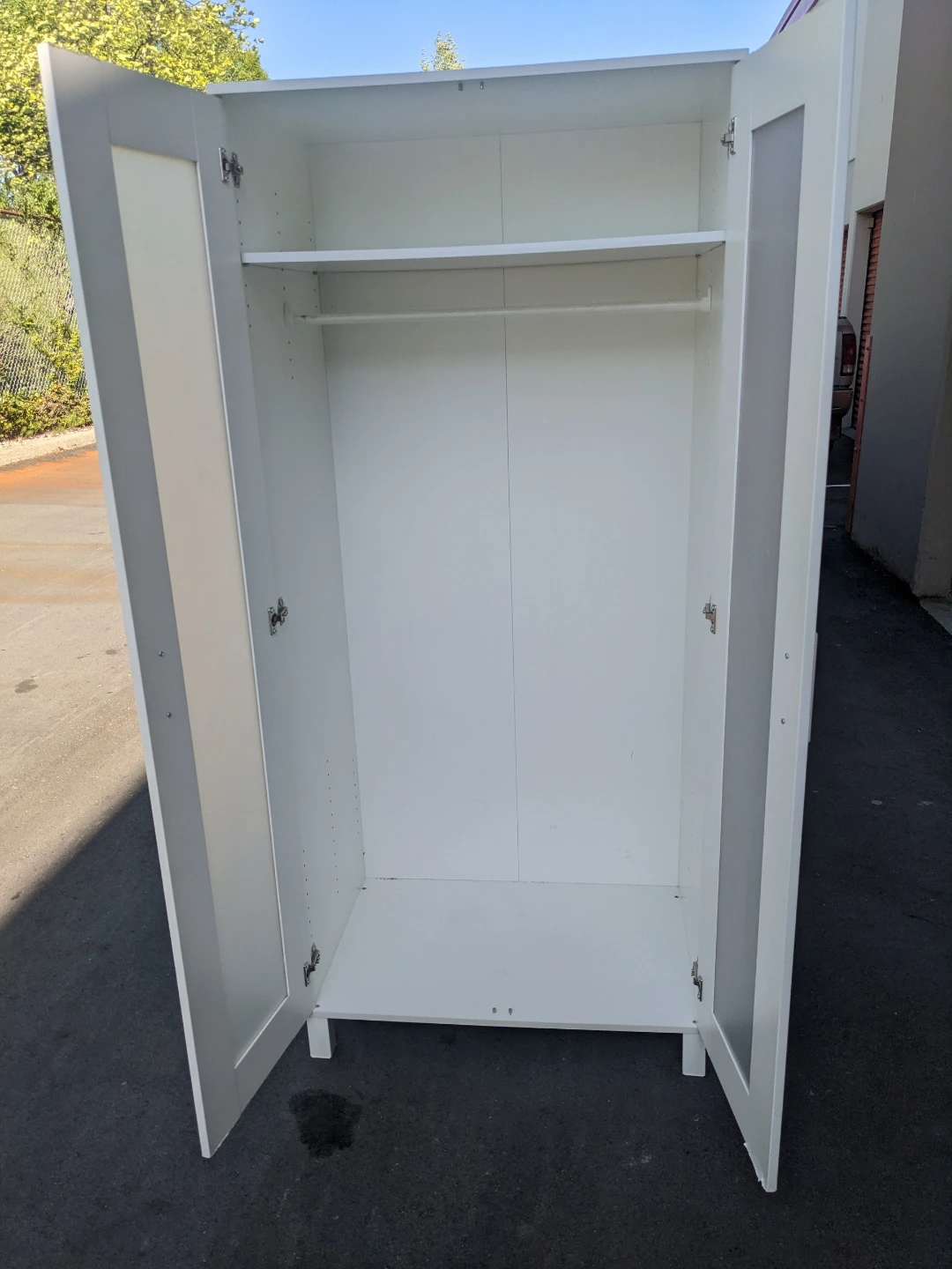 White Double Door Wardrobe with Frosted Glass delivery available - photo 2