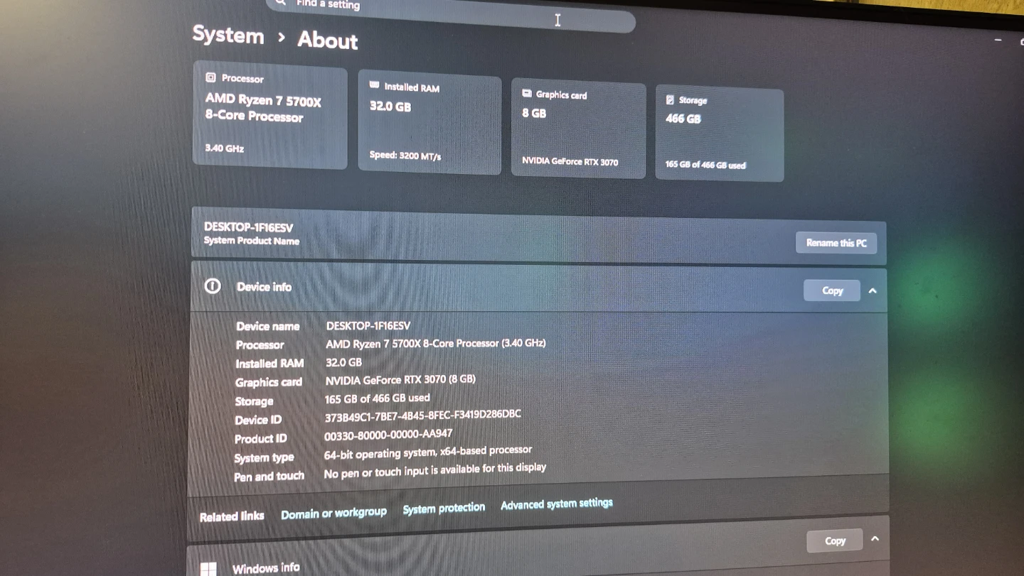 Custom Gaming PC - AMD Ryzen 7 5700X, RTX 3070, 32GB RAM - photo 2