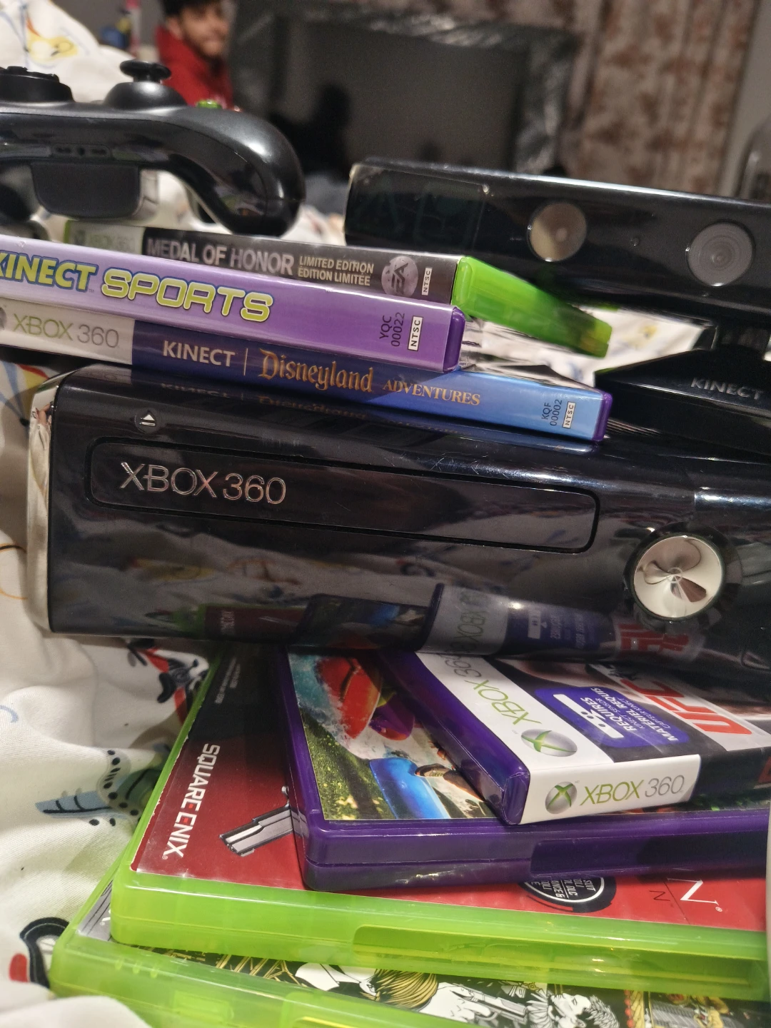 Xbox 360 Console with Kinect and Games