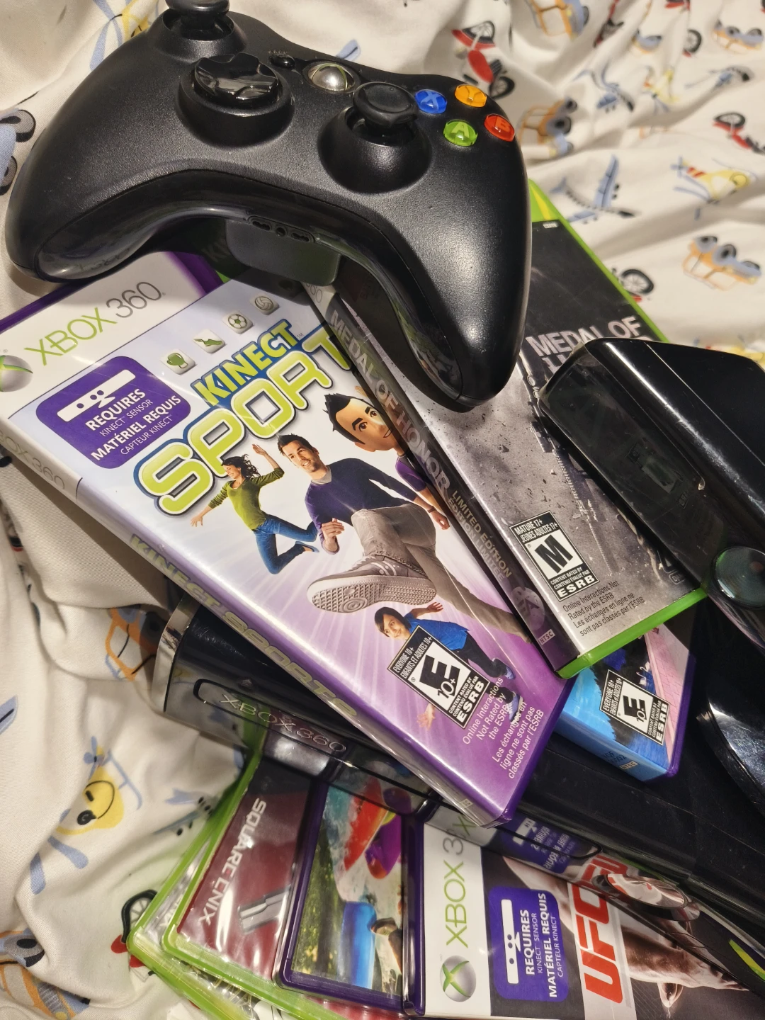 Xbox 360 Console with Kinect and Games - photo 5
