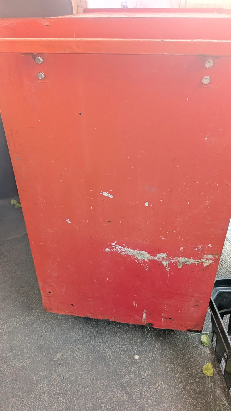 Beat up Red Tool Chest w wheels - photo 3