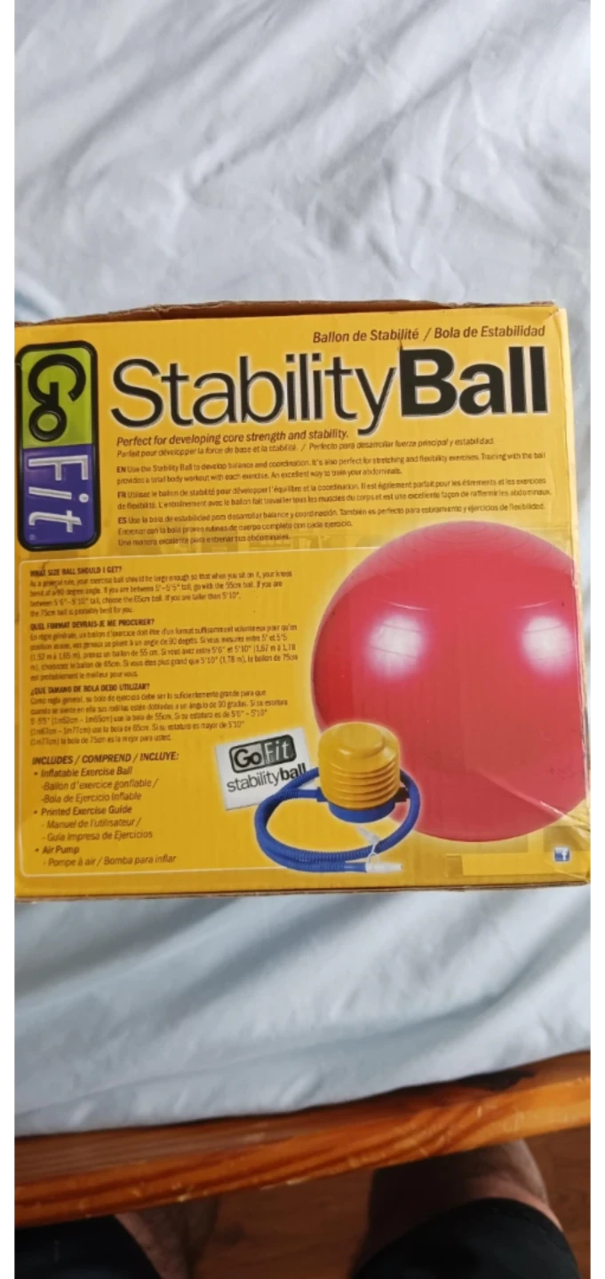 ⚽  Go Fit Stability Ball 75cm Blue - photo 2