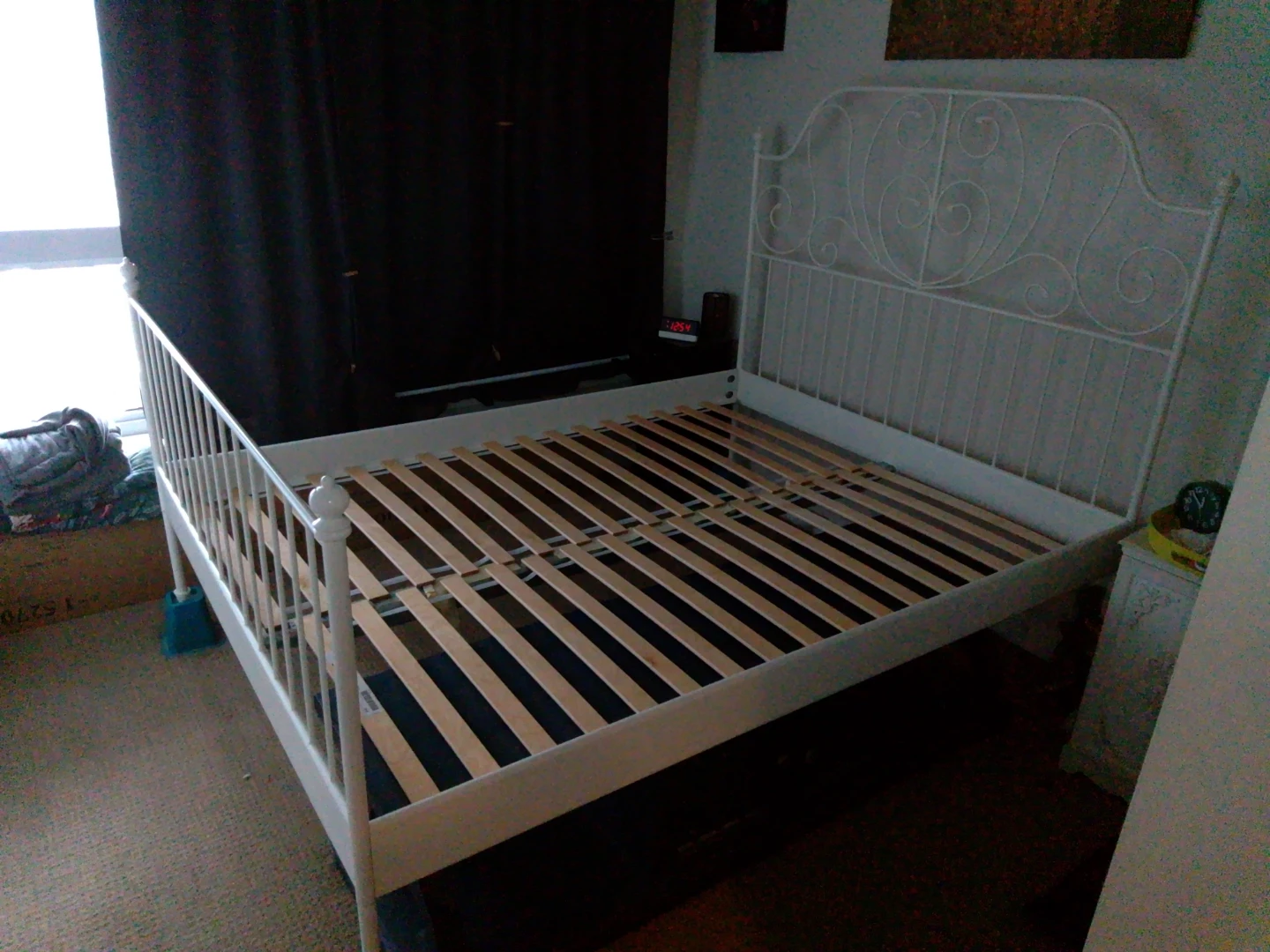 White Metal Bed Frame