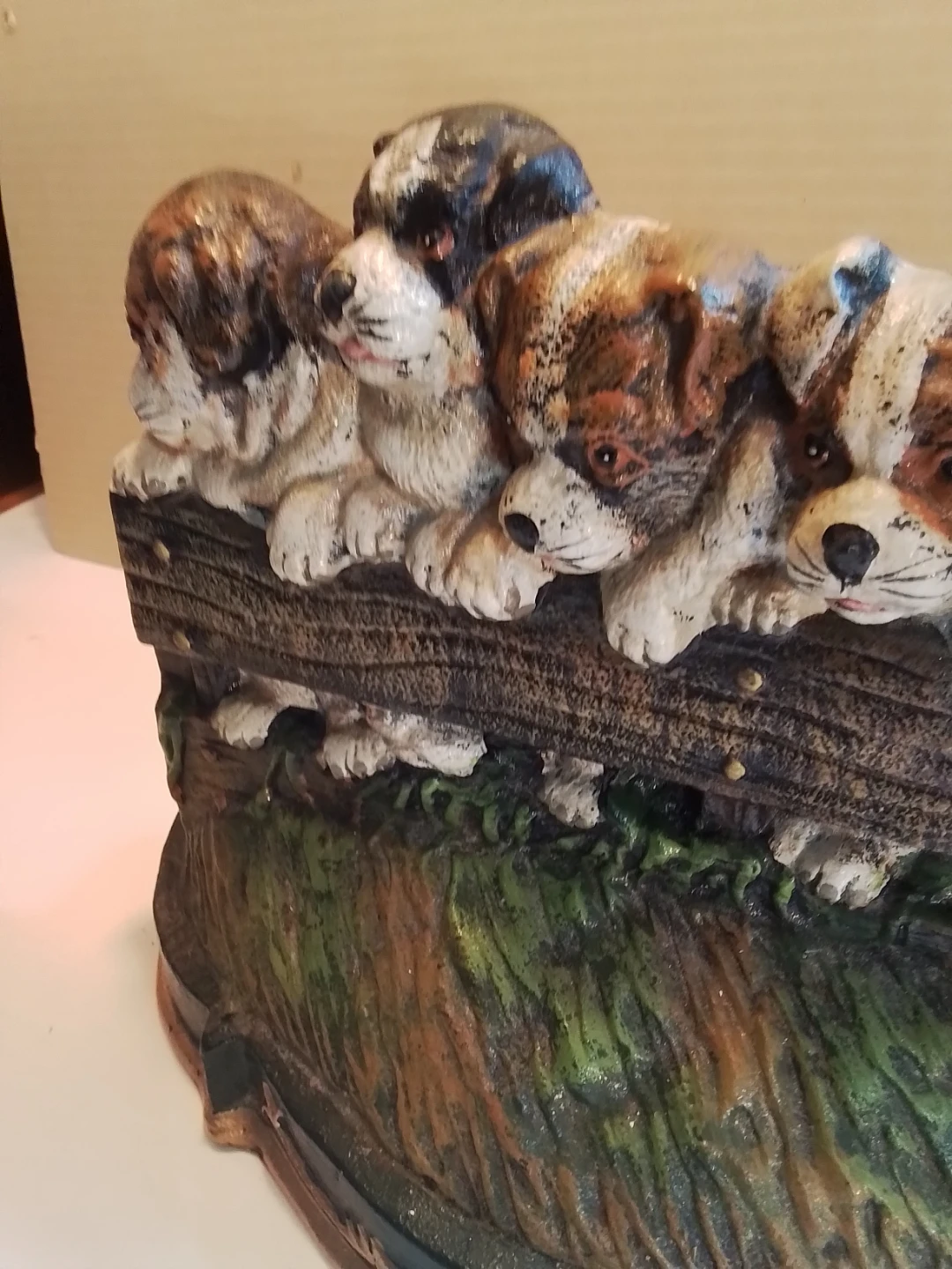 Vintage Cast Iron Puppy Doorstop - photo 3