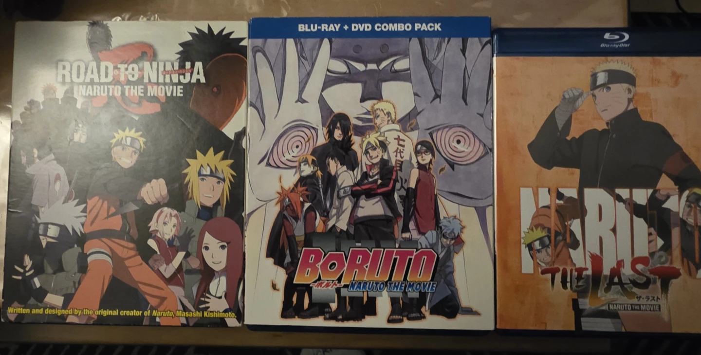 Naruto The Movie Blu-ray + DVD Combo Packs (3 Movies)