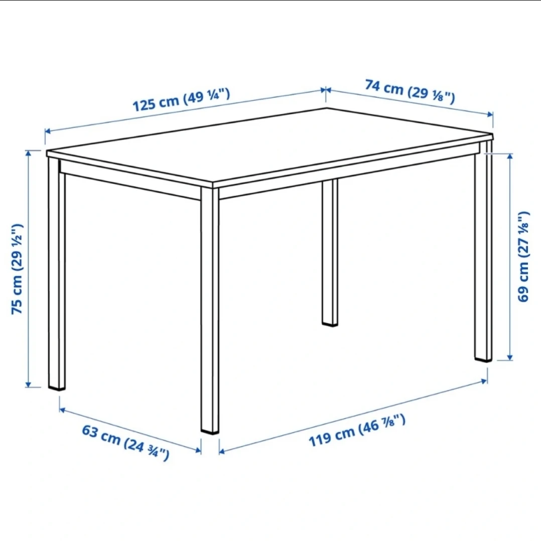 Ikea White Table - photo 5