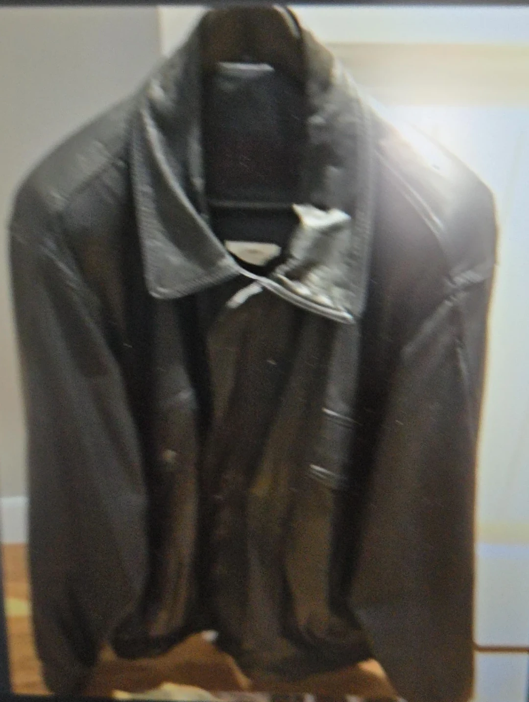 Large men's leather jacket