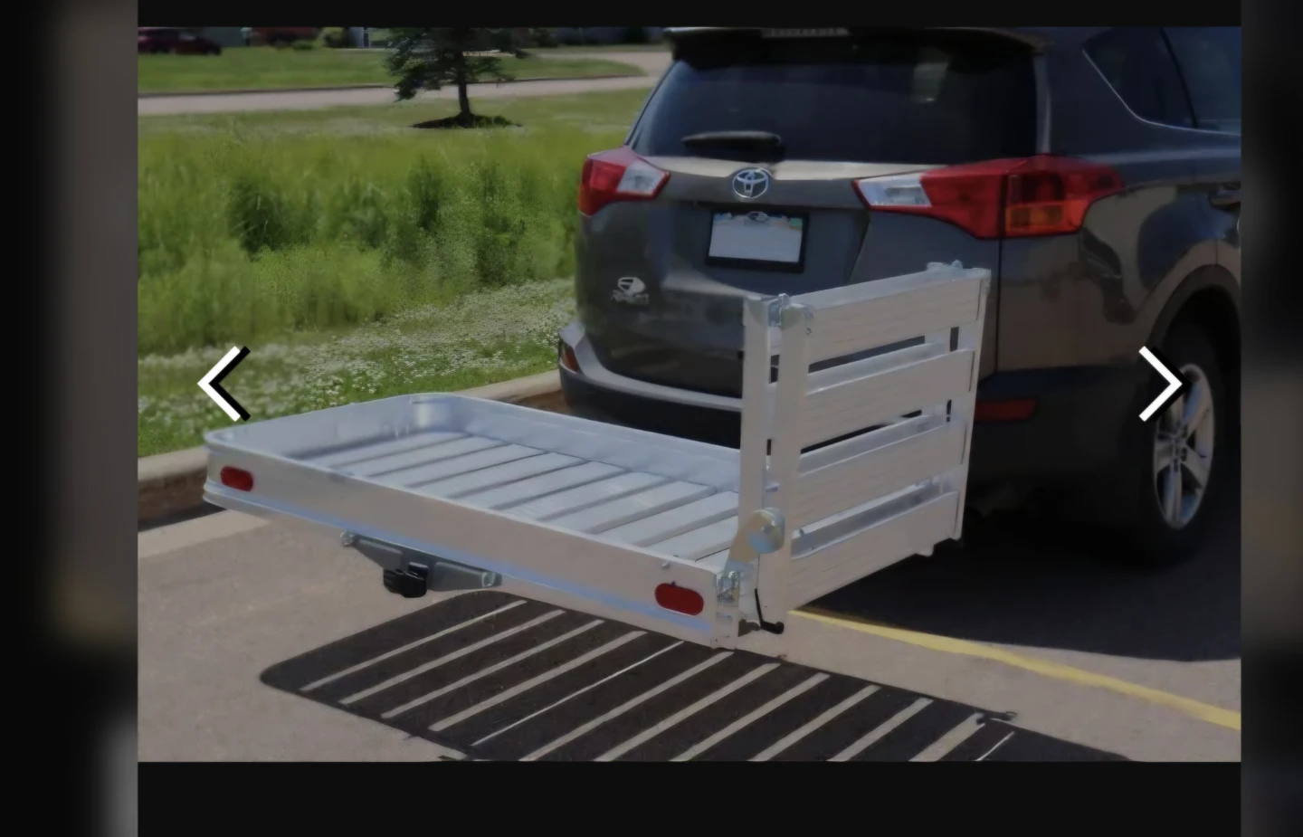 Aluminum Hitch Mount Cargo Carrier with Ramp