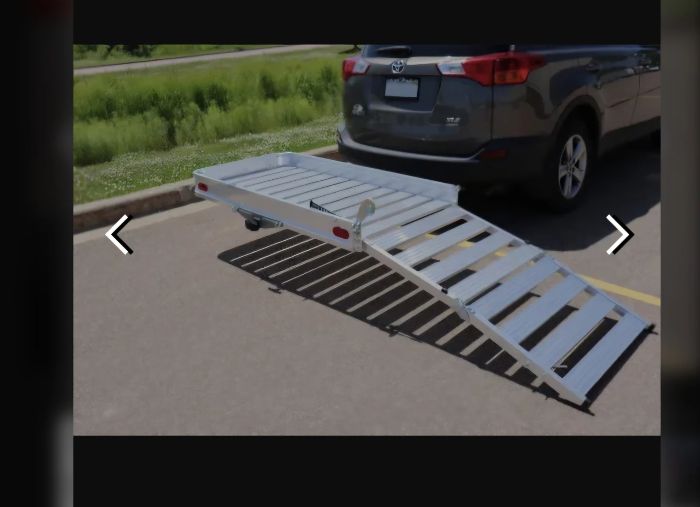 Aluminum Hitch Mount Cargo Carrier with Ramp - photo 4