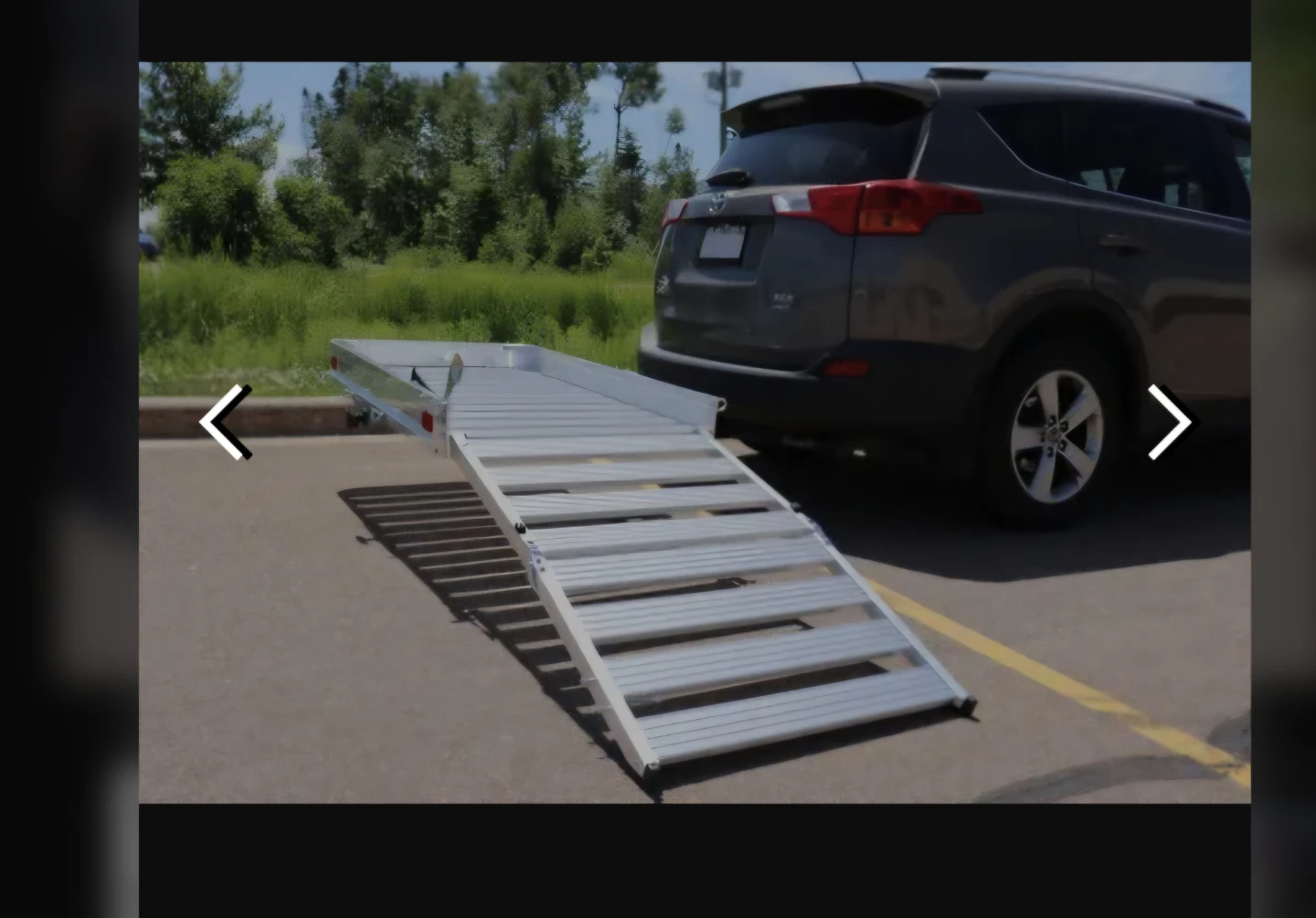 Aluminum Hitch Mount Cargo Carrier with Ramp - photo 5
