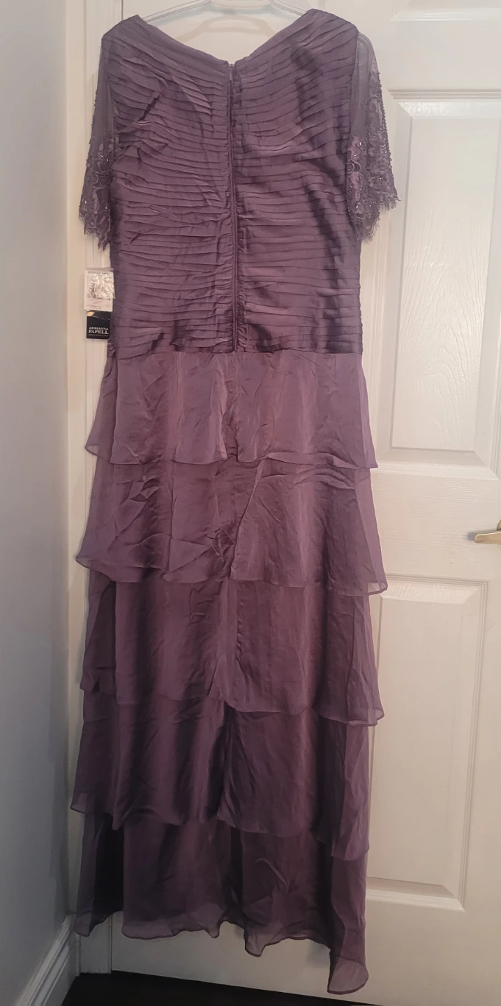 London Times Beaded Sleeve Tiered Maxi Dress - photo 2