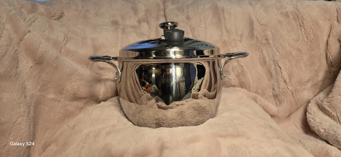 Princess House 7-Qt. Stainless Steel Stock Pot with Lid - photo 4
