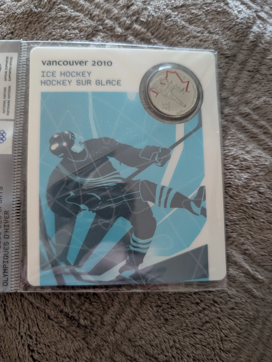 Vancouver 2010 Ice Hockey Coin Sport Card