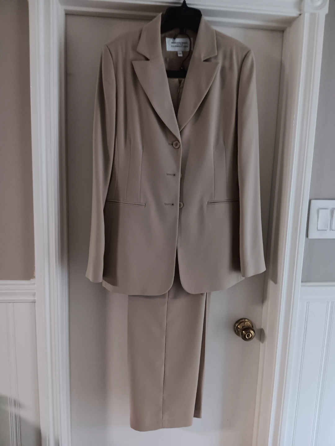 Pant suit size 10 and trench coat size 8 for sale