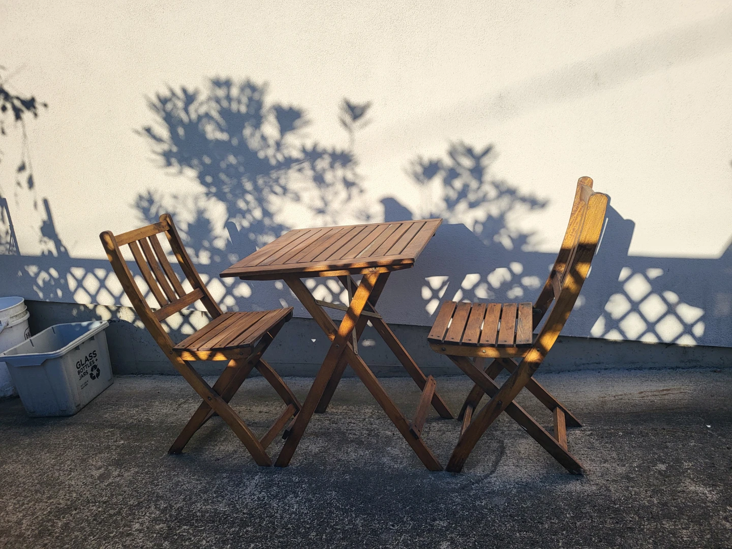 ⚽️ Wooden Bistro Set - Table and 2 Chairs ⚽️