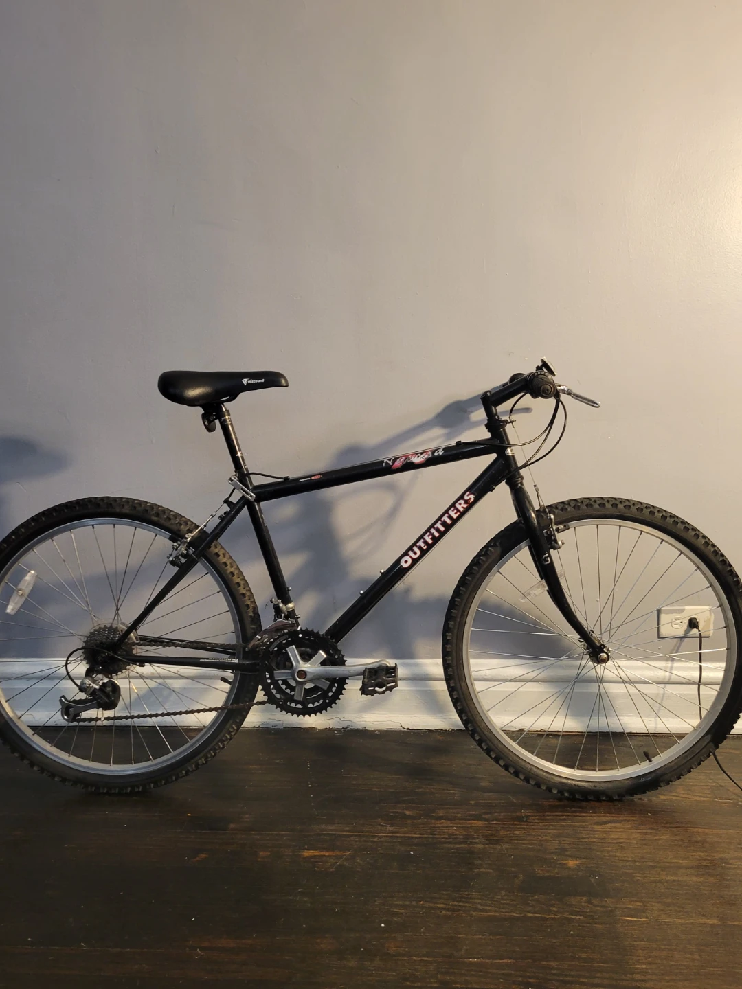Black "Outfiters" Mountain Bike