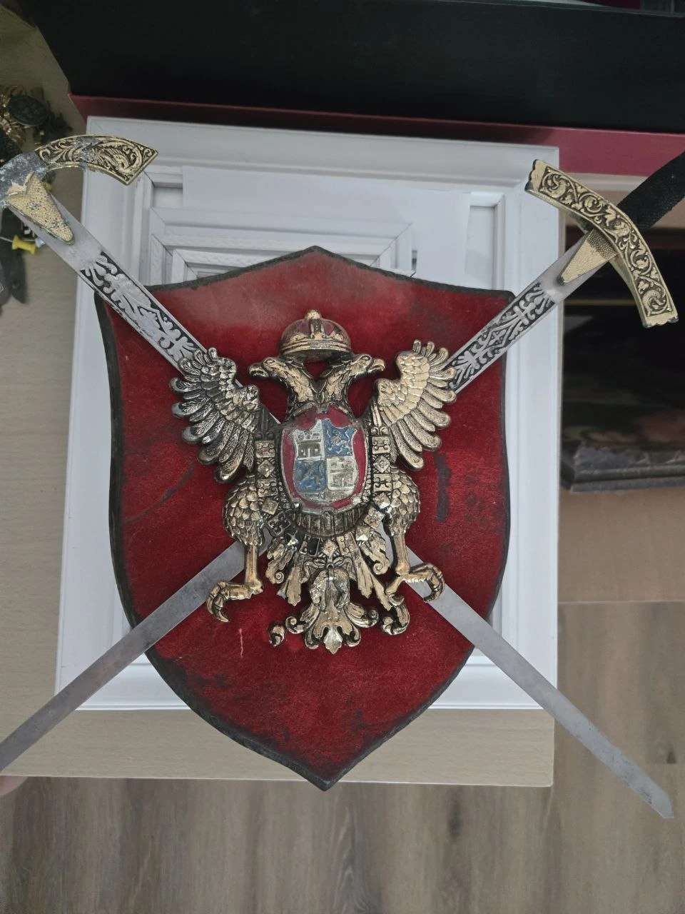 Decorative Wall Shield with Crossed Swords - photo 2