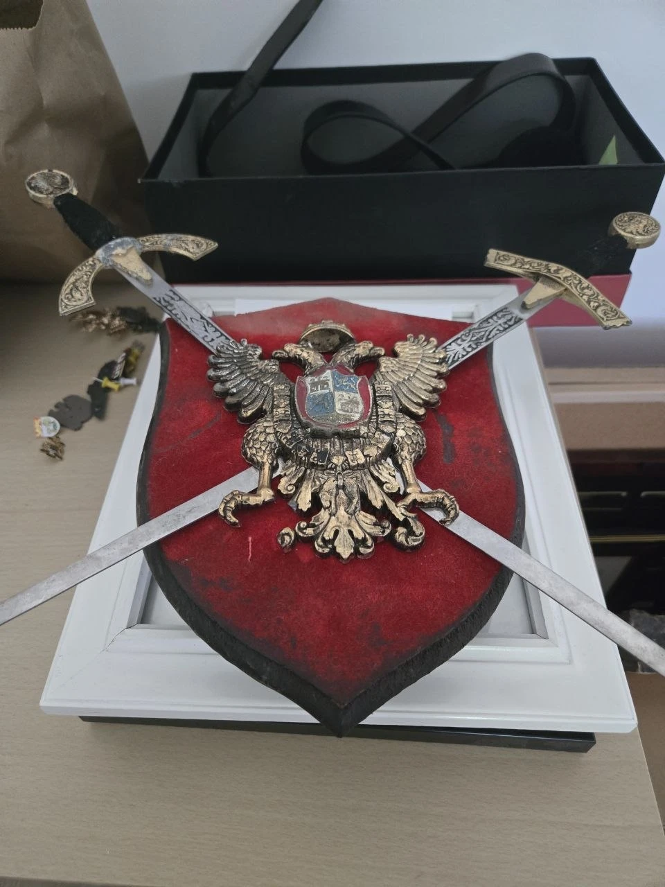 Decorative Wall Shield with Crossed Swords - photo 3