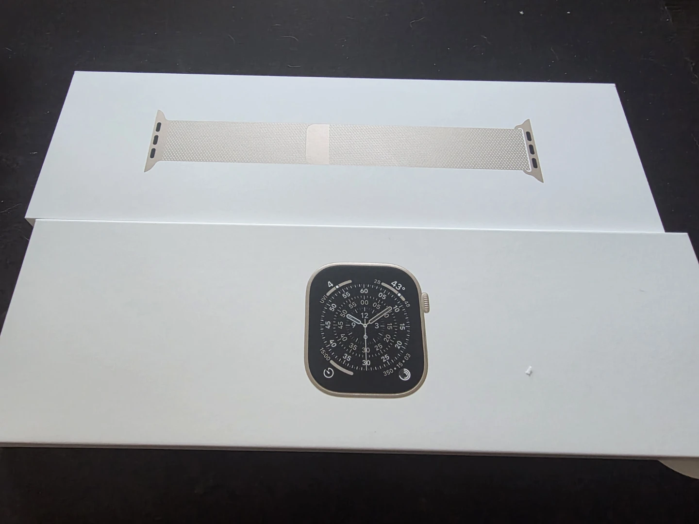 Apple Watch 11 GPS + Cellular 46mm Gold Titanium Case Gold Band - photo 2