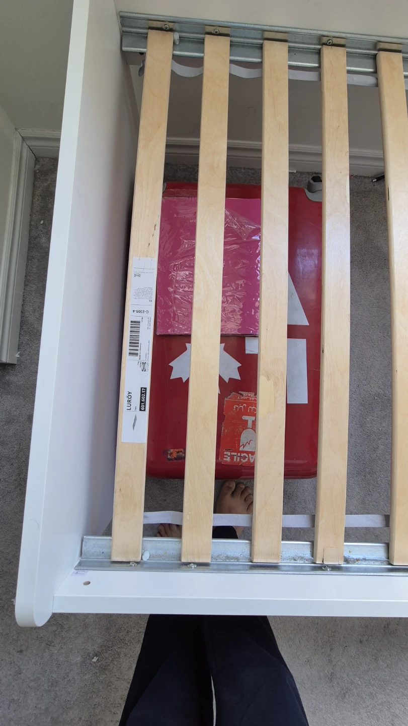 Twim Bed Frame with IKEA luroy slats - photo 2