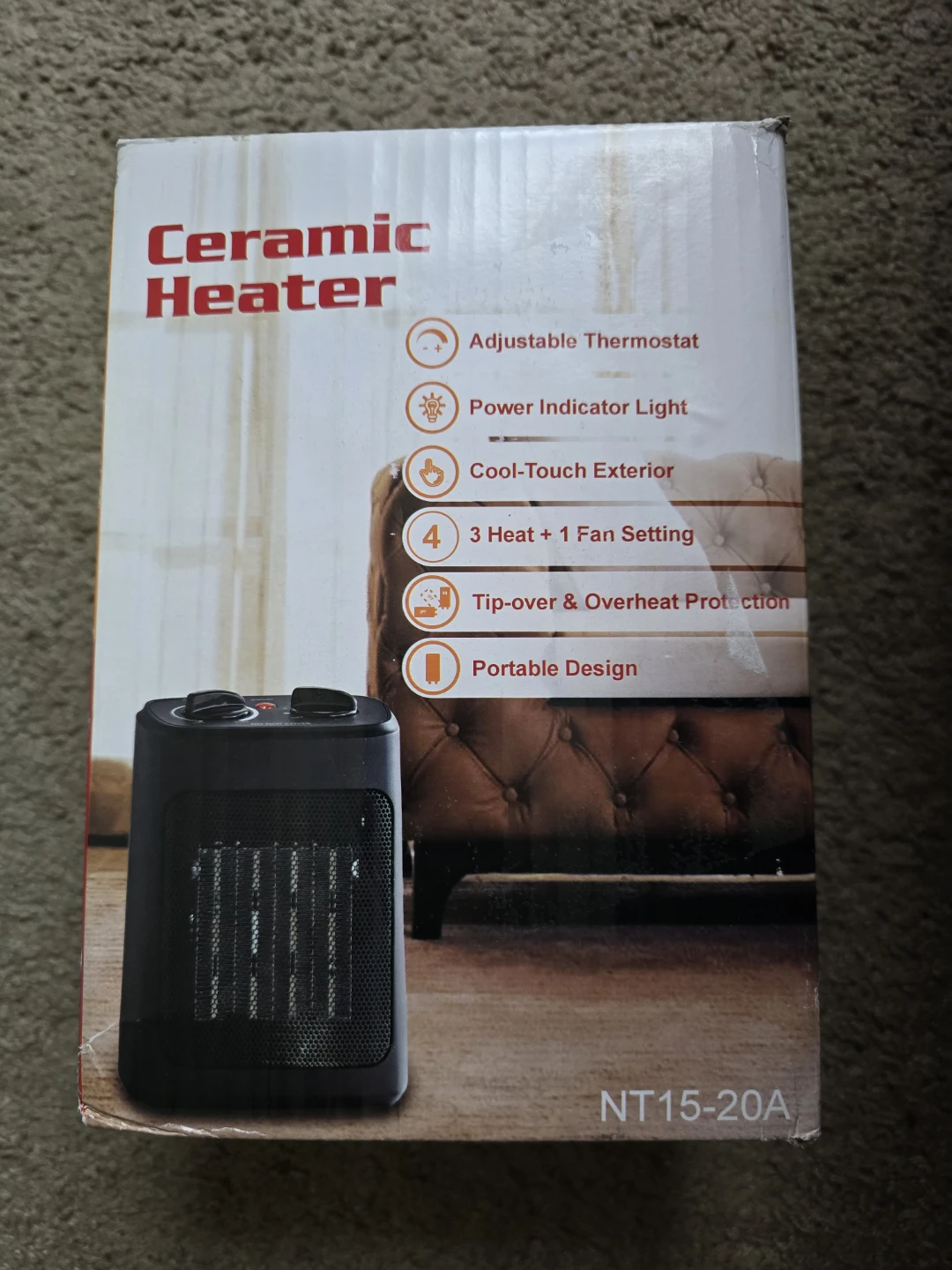 Ceramic Heater and Fan NT15-20A