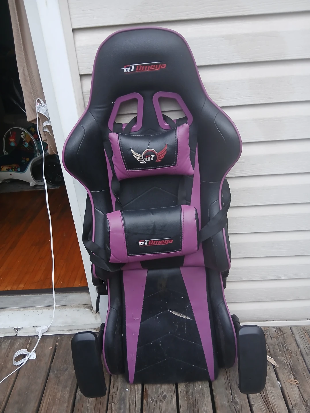 GT Omega Gaming Chair - Black & Purple