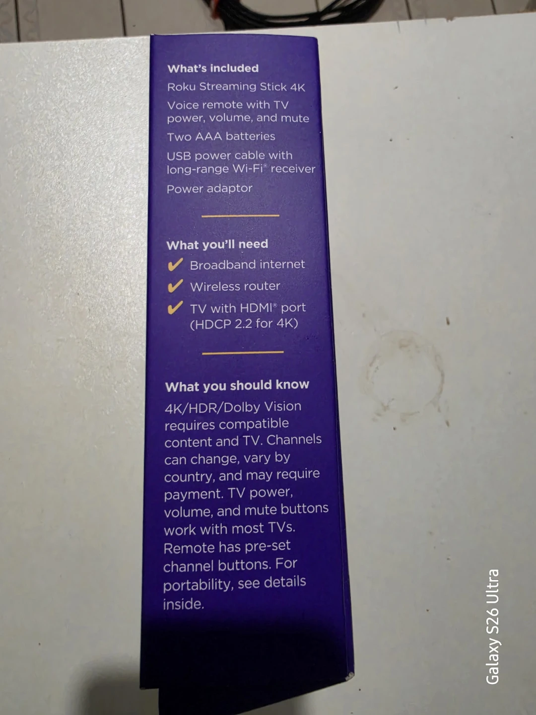 Roku Streaming Stick 4K 3820 HD and HDR Dolby Vision - photo 4