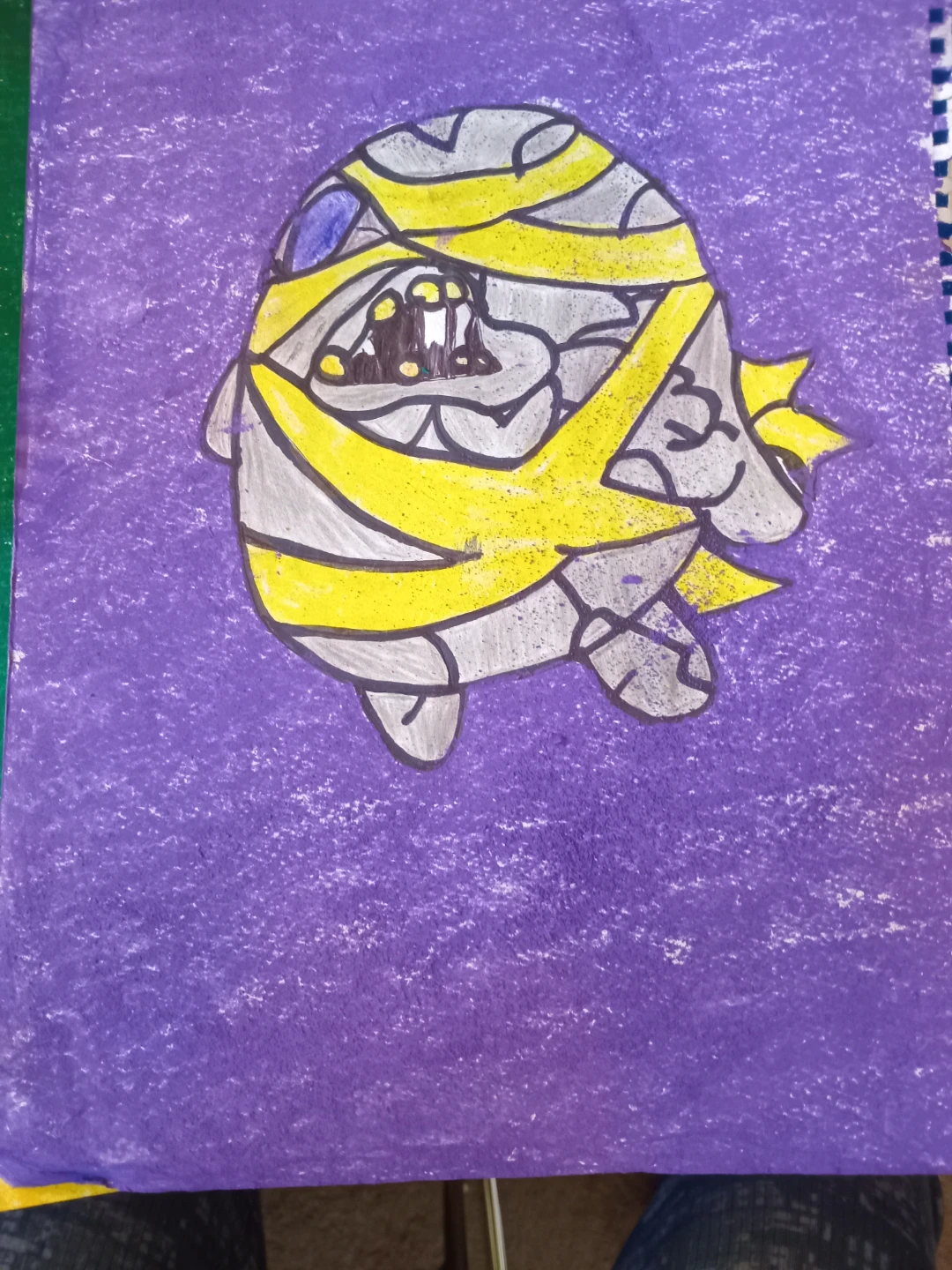 YELLOW AND Grey Anie Drawing by Custom Artist Sherwin - photo 3