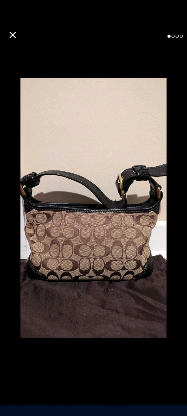 Coach Monogram Shoulder Bag