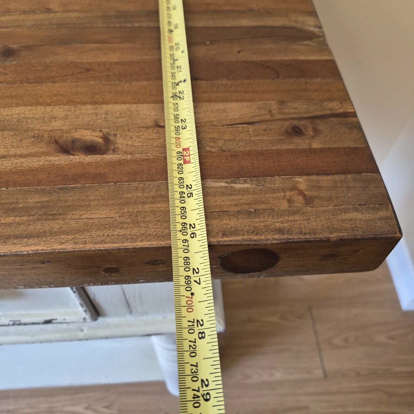 Rustic Farmhouse Kitchen Island with Drawers - photo 5