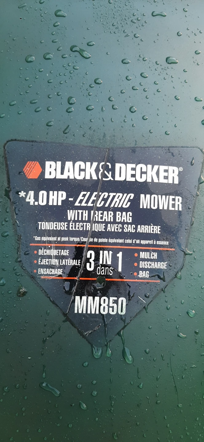 Black & Decker MM850 4.0 HP Electric Mower - photo 4