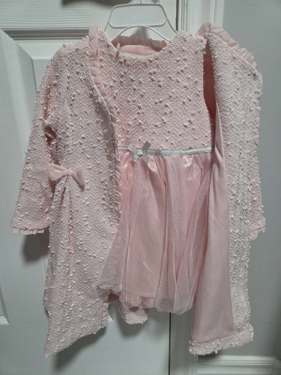 Nannette Baby Pink Dress and Cardigan/Jacket/Coat Set  24m - photo 2