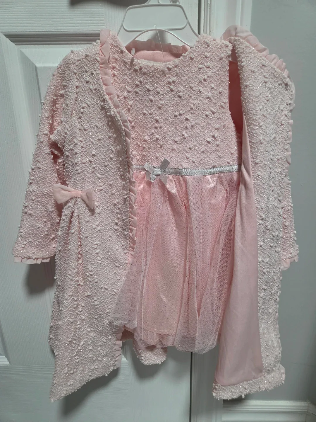 Nannette Baby Pink Dress and Cardigan/Jacket/Coat Set  24m - photo 2