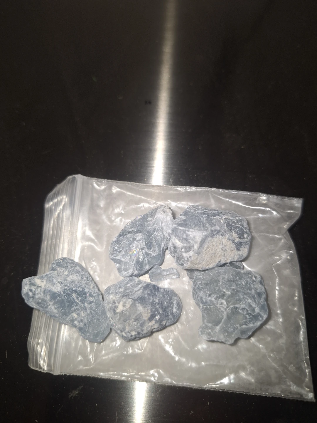 Blue Celestite Crystals - photo 3