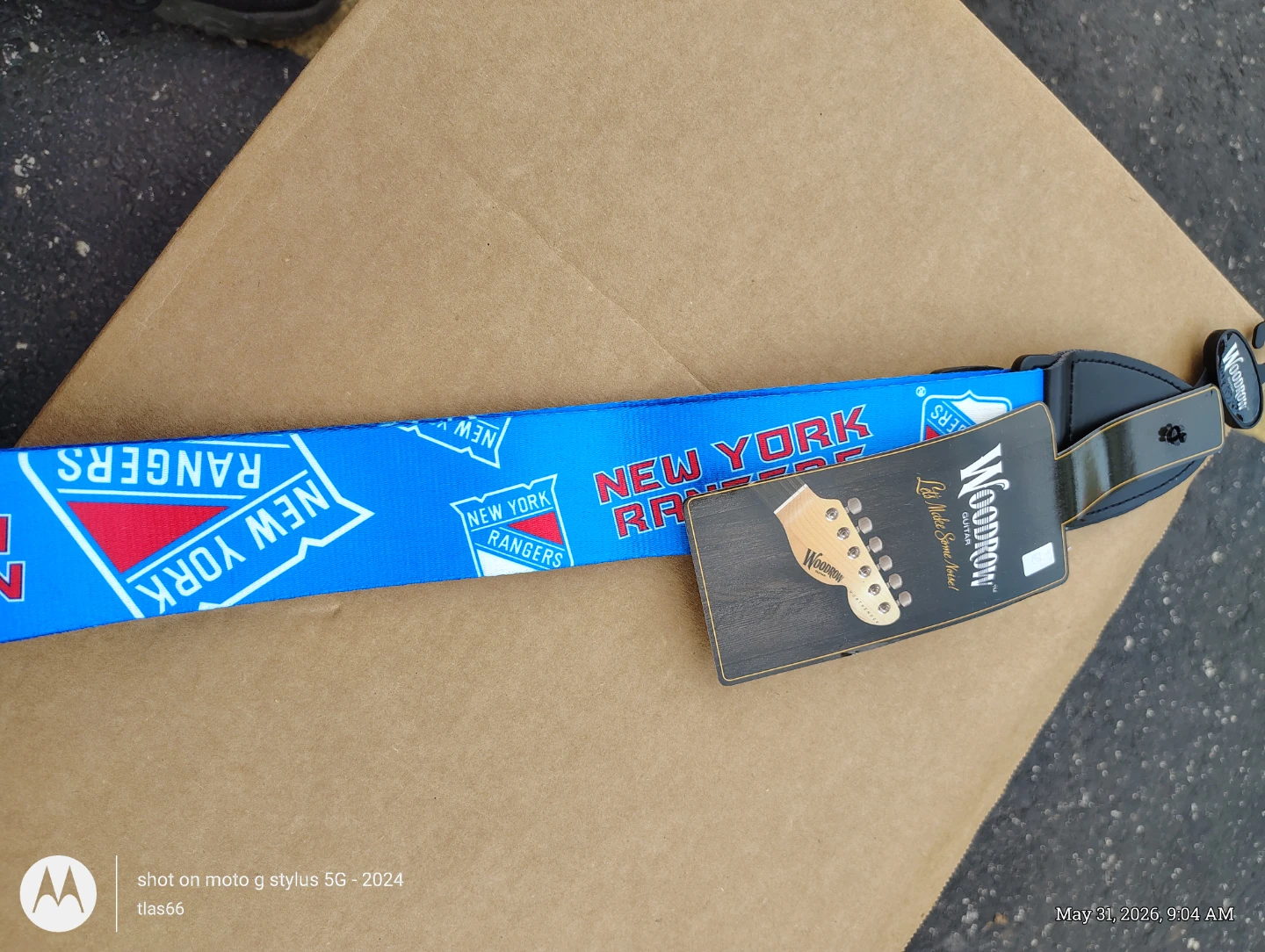 Woodrow New York Rangers Guitar Strap - photo 2