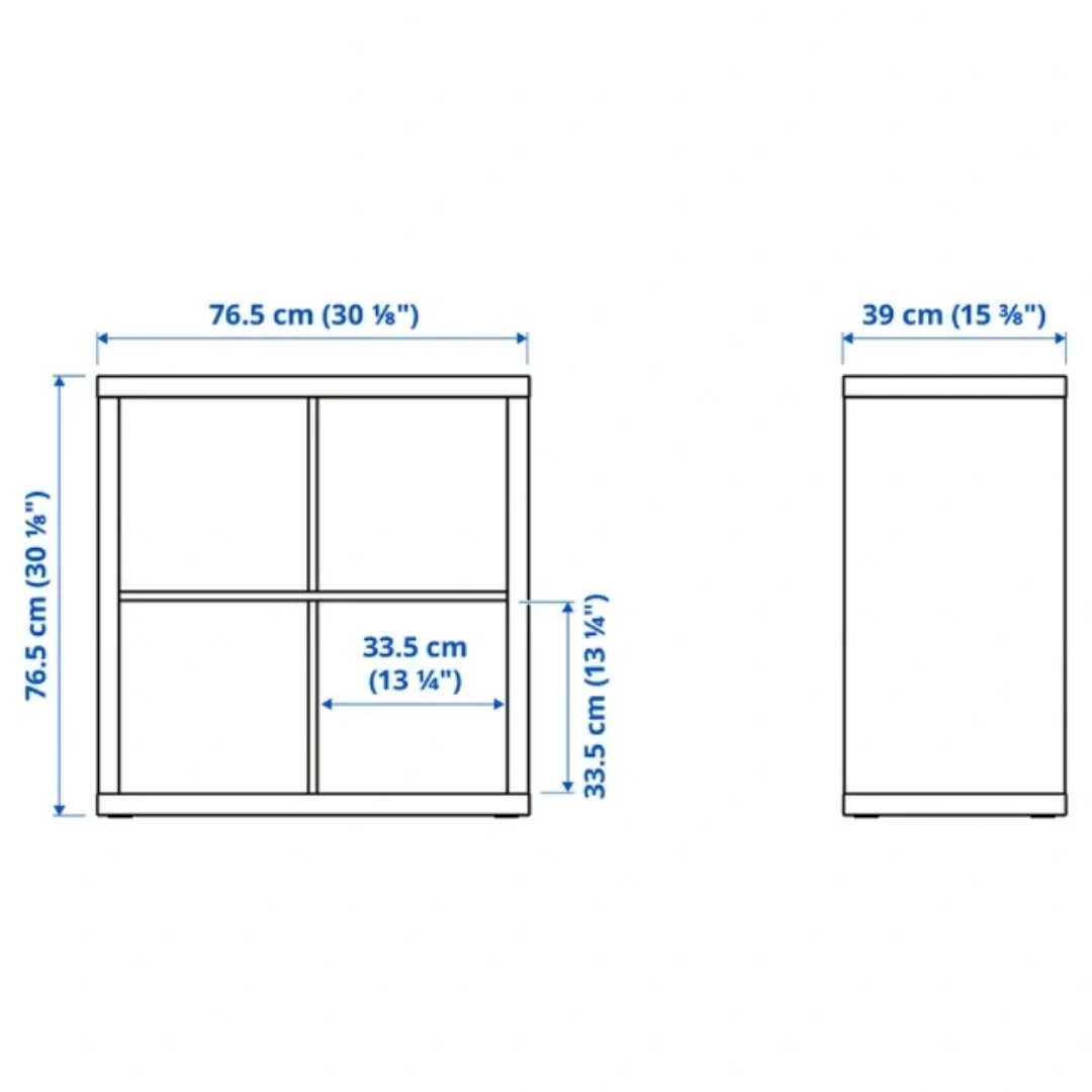 IKEA Assembled White Kallax 4-Cube - photo 5