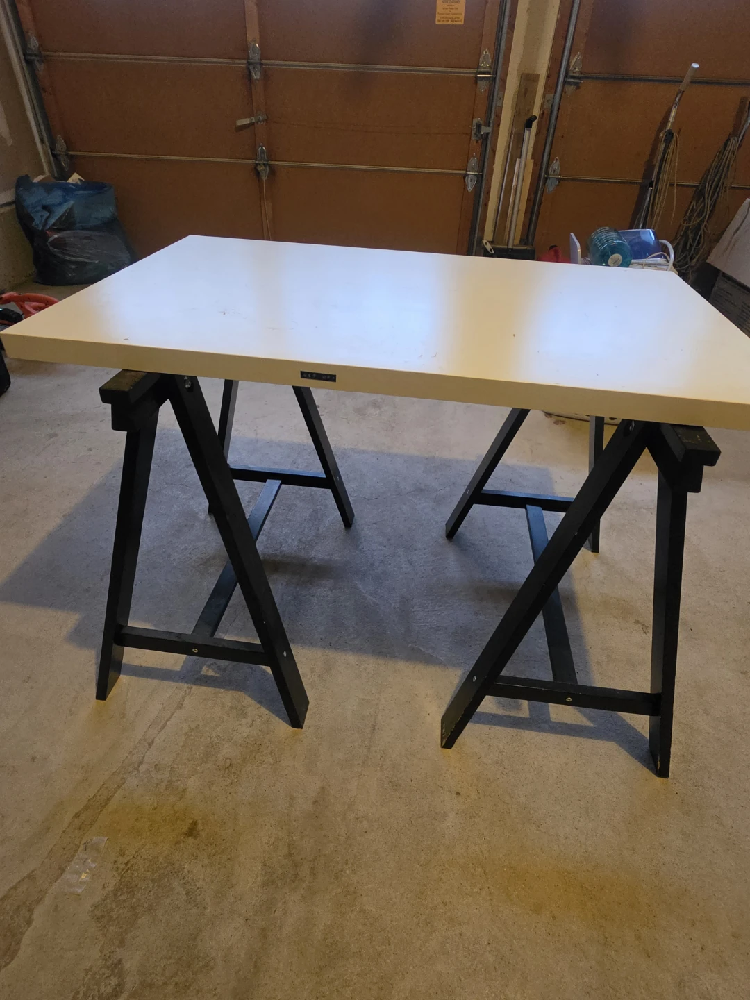 IKEA ODDVALD  multipurpose  Table Top and Sawhorse Legs - photo 2