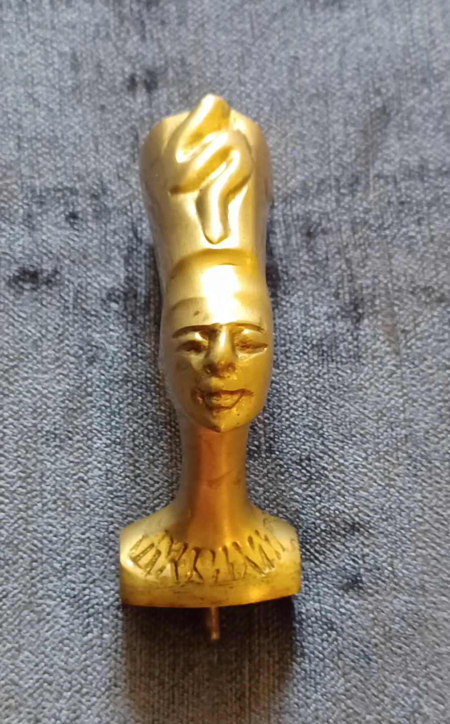 Brass Nefertiti Bust Figurine