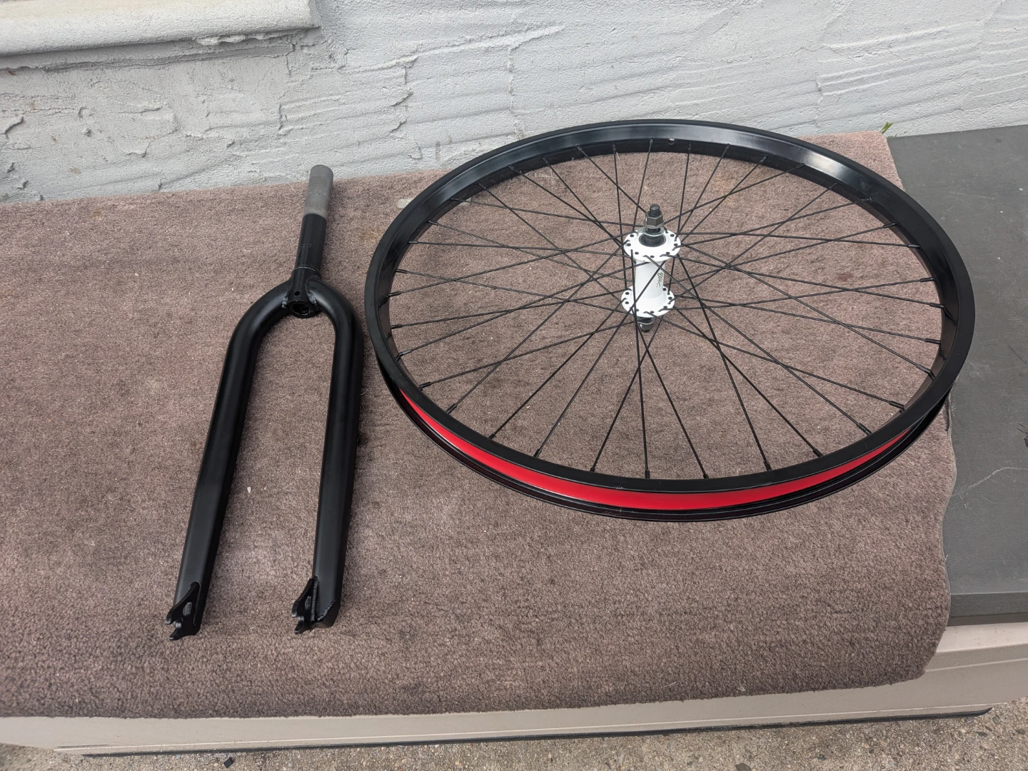 Outlaw black combat  elite front fork and rim blk - photo 3